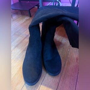Dr. Scholl’s Wide Calf Suede Boots, Sz 7